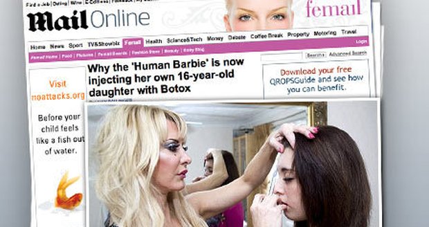 Neuvěřitelné! Matka své šestnáctileté dceři aplikuje botox