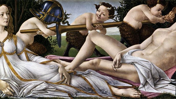 Sandro Botticelli: Venuše a Mars