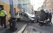Vůz strážníků se loni srazil v centru Plzně s autem, ve kterém cestovala žena s dítětem.