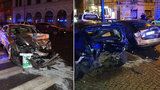 Opilý "kluk" v luxusní káře: V centru Prahy naboural několik aut