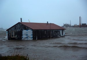 Bouře na Aljašce (17. 9. 2022)