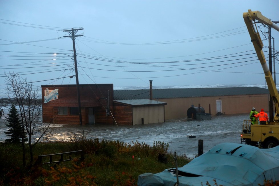 Bouře na Aljašce (17. 9. 2022)