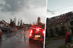 Moravskou Novou Ves zdevastovala bouře.