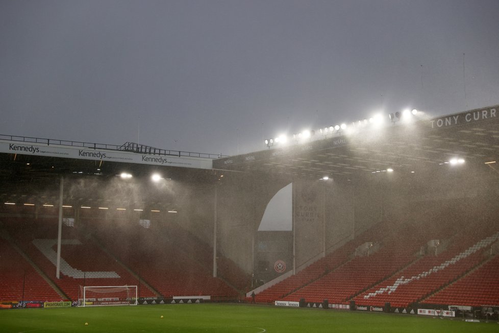 Kvůli bouři byl zrušen zápas Premier League mezi Sheffieldem United a AFC Bournemouth na Bramall Lane (9. 2. 2020).