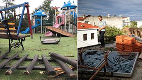 Škody po středeční bouři na pláži v obci Sozopoli v regionu Chalkidiki