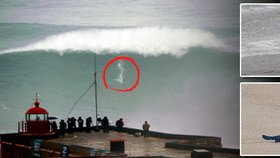 Obří vlny lákají surfaře. Jedna surfařka ve vlnách málem zahynul
