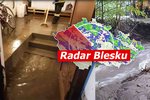 Povodňová pohotovost, lijáky a další bouřky v Česku. Sledujte radar Blesku