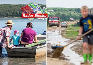 Extrémní srážky v Česku vystřídají tropy, v pátek bude až 34 °C. Sledujte radar Blesku.