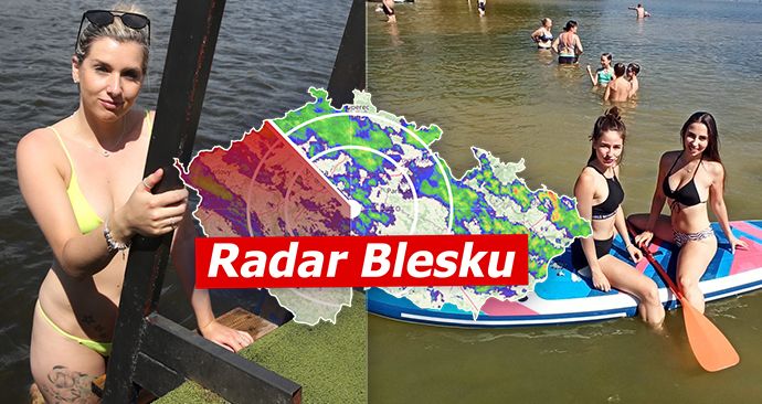 Supertropy v Česku: Až 35 °C ve stínu. Pak dorazí bouřky, sledujte radar Blesku