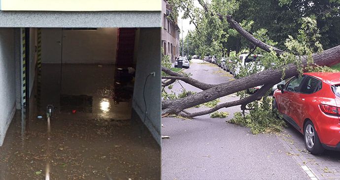 Bouřky o sobě dají vědět i v neděli. O víkendu už stihly napáchat četné škody.