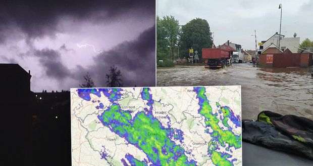 Na Česko udeří bouřky s lijáky. A znovu hrozí i povodně, sledujte radar Blesku