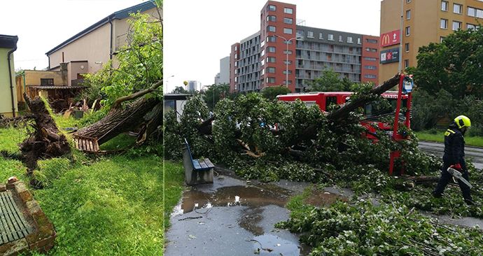 Bouřky v Česku udeřily, lijáky zatopily sklepy a padaly kroupy. Sledujte radar Blesku