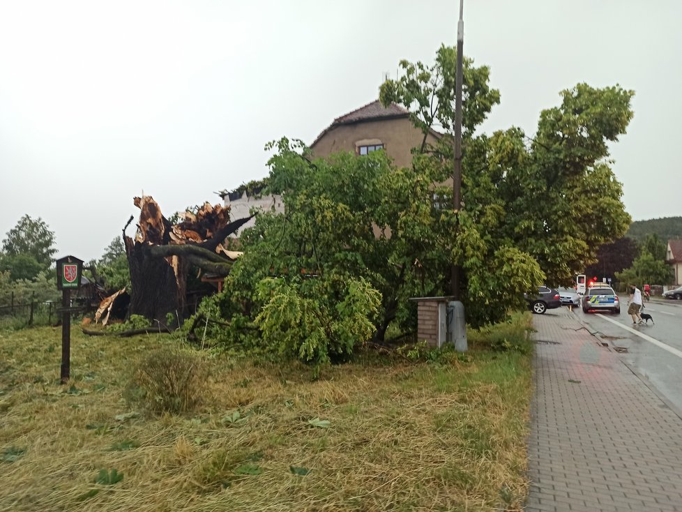 Následky bouřek na jihu Čech (červenec 2023)