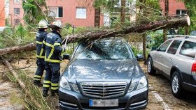 Bouřky udeřily i v Německu: Foto z Hamburku.