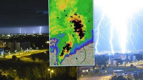 Česko zasáhly v noci na 12. srpna 2019 silné bouřky