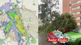 Přes Česko postupuje pás bouřek. Déšť nás čeká i příští týden, sledujte radar Blesku