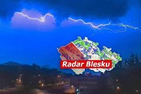 V Česku se prohání bouřky, hrozí kroupy, varovali meteorologové. Sledujte radar Blesku