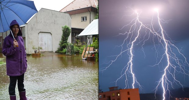 Meteorologové opět varují před přívalovými dešti a bouřkami