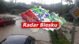 Povodně devastovaly části Česka, stovky zásahů hasičů. Došlo i na evakuace, sledujte radar Blesku