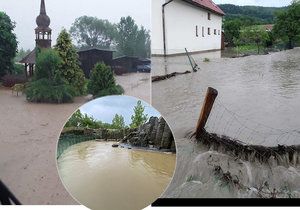 Nedělní bouřky a přívalové deště v Česku vydatně zasáhly třeba obec Počítky nebo bazén lachtanů v Zoo Praha.