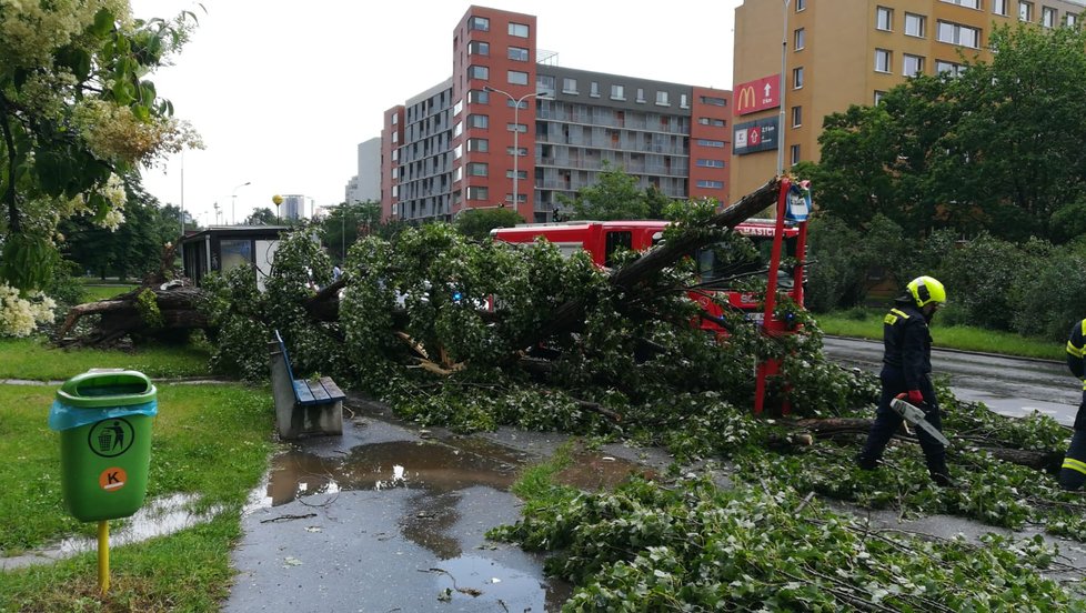 Prahou se 13. června 2020 přehnala bouřka s přívalovým deštěm. Jednotky hasičů zasahovaly hlavně u zatopených sklepů a uvízlých vozidel v lagunách na komunikacích. Nejvíce výjezdů bylo v Praze 4.