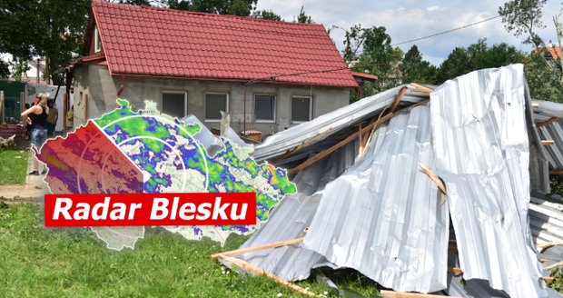Česko znovu zasáhnou silné bouřky.