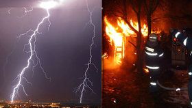 Nad Itálií řádí bouřky, při požáru tam zemřely dvě ženy.