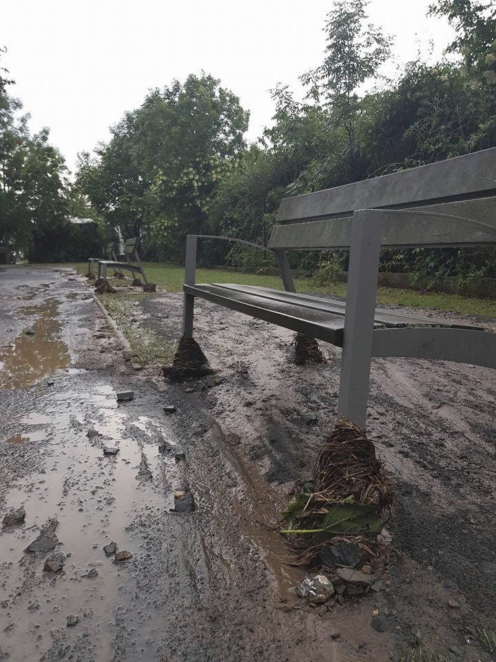 Krupobití v Březiněvsi z 23. května 2018