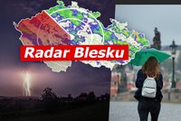 Víkend bude zase ošklivý: Podprůměrné teploty a přeháňky i bouřky, sledujte radar Blesku