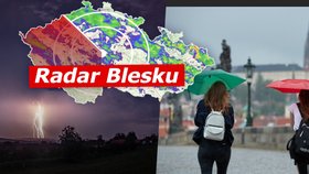 Víkend bude zase ošklivý: Podprůměrné teploty a přeháňky i bouřky, sledujte radar Blesku