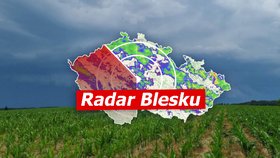 Bouřky v Česku: Odneslo do hlavně Domažlicko, na Tachovsku rotovala supercela. Sledujte radar Blesku