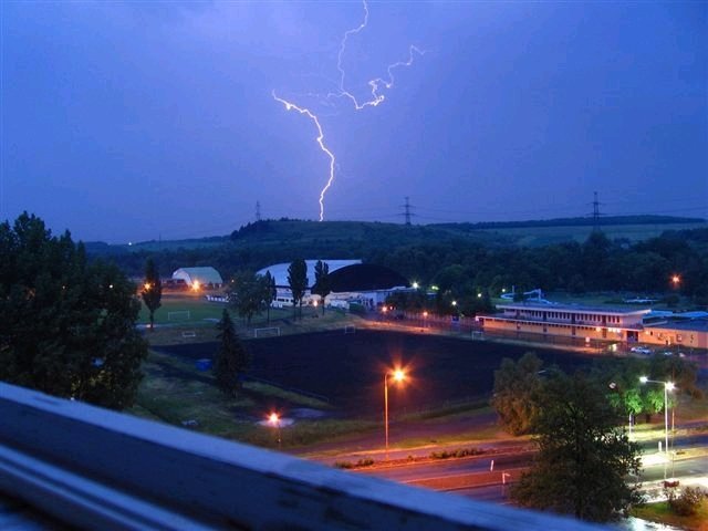 Martina Kramářová fotila bouřku v Kadani