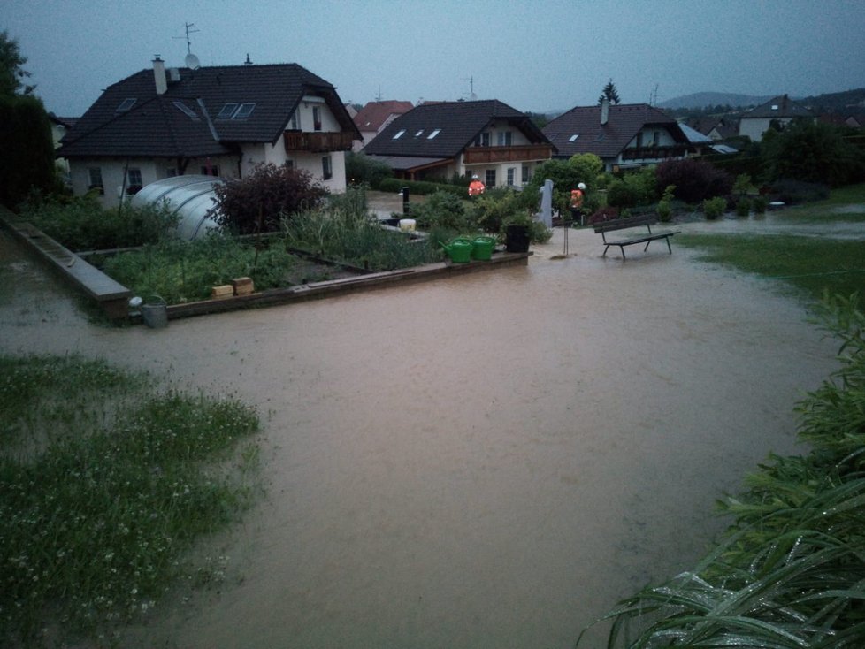 Následky bouřek v Jihočeském kraji (25. 6. 2022)