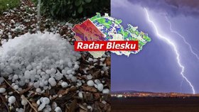 Českem se ženou bouřky, ve Varech je spoušť. Hrozí kroupy, sledujte radar Blesku