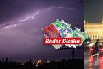 Silné bouřky zasáhly Česko včetně metropole Prahy (13.7.2021)