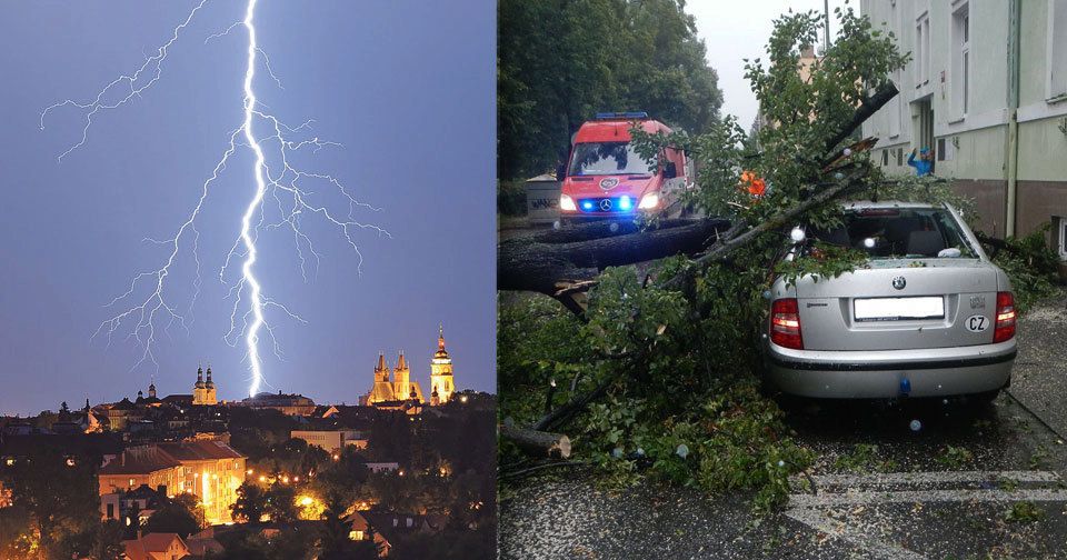 Česko zasáhnou opět bouřky.