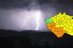 Na většině území republiky udeří bouřky.