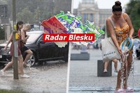 Po tropických 34 °C udeří v Česku silné bouře a vichr, sledujte radar Blesku. Kde platí výstraha?
