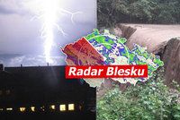 Lijáky vytopily domy, bouřky v Česku zůstanou. Na jihu a Moravě hrozí záplavy, sledujte radar Blesku