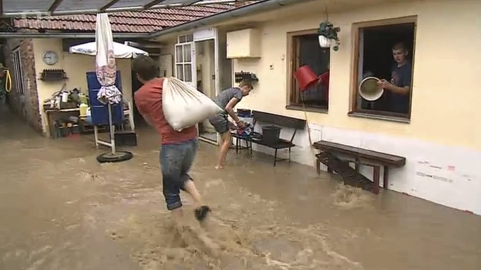 Lokální záplavy na Svratce