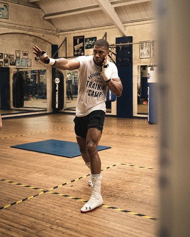 Britský boxer a světový šampion Anthony Joshua