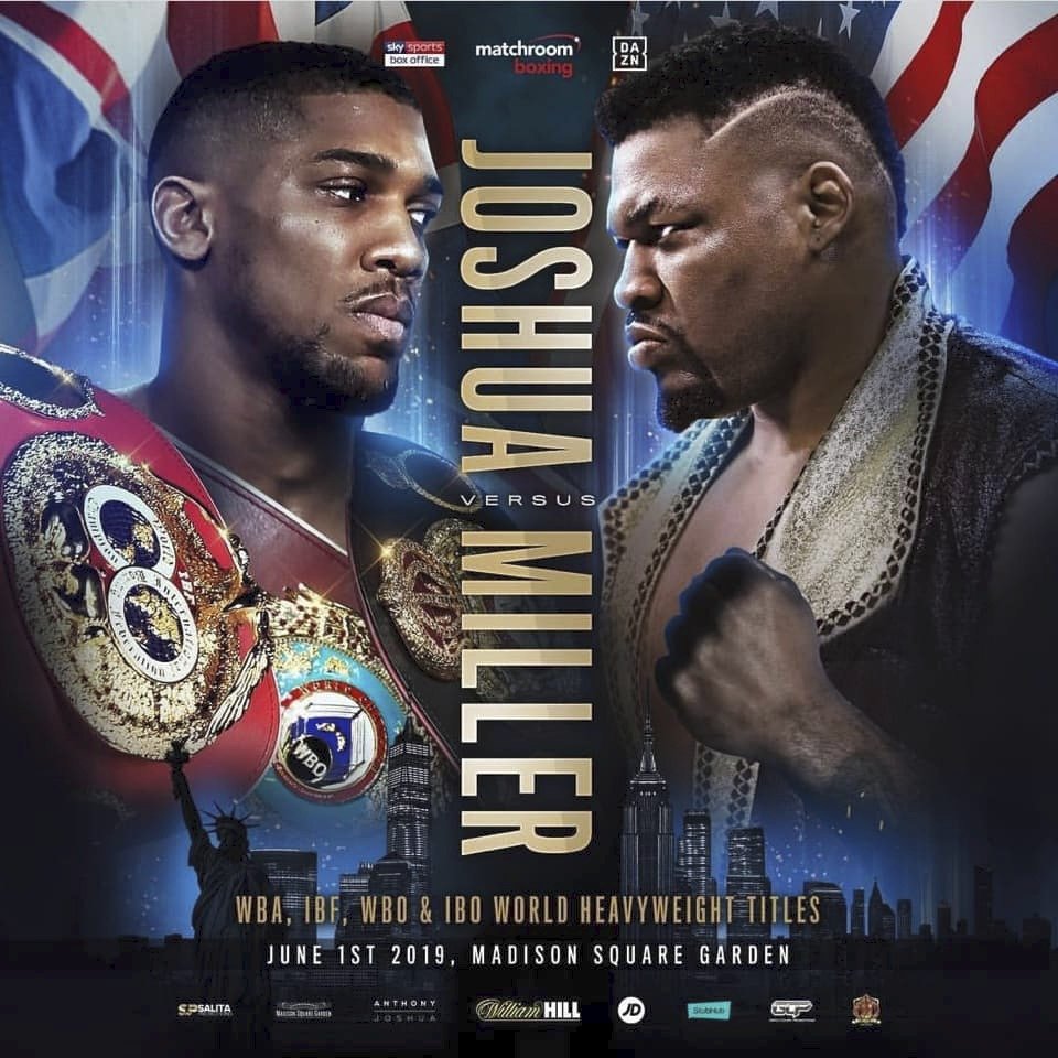 Plakát &#34;Anthony Joshua vs. Jarrell Miller&#34;