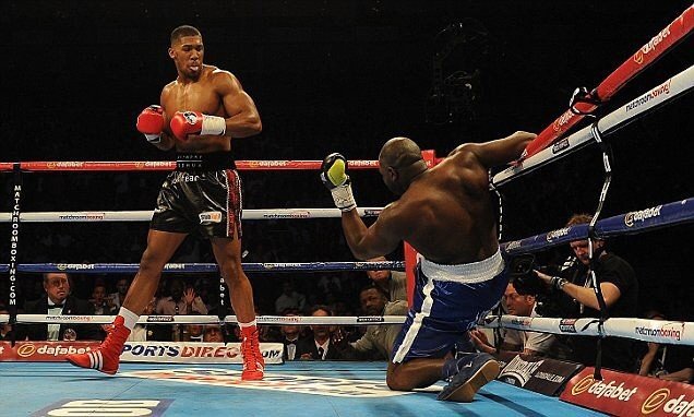 Anthony Joshua knockoutoval Kevina Johnsona