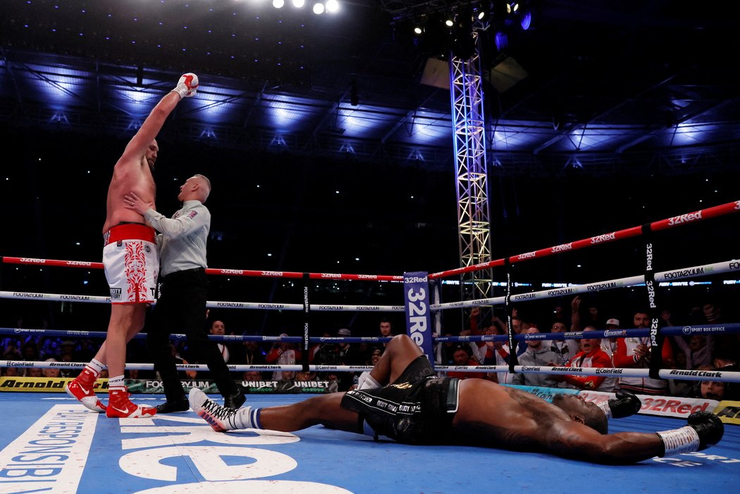 Tyson Fury po vítězství ve Wembley