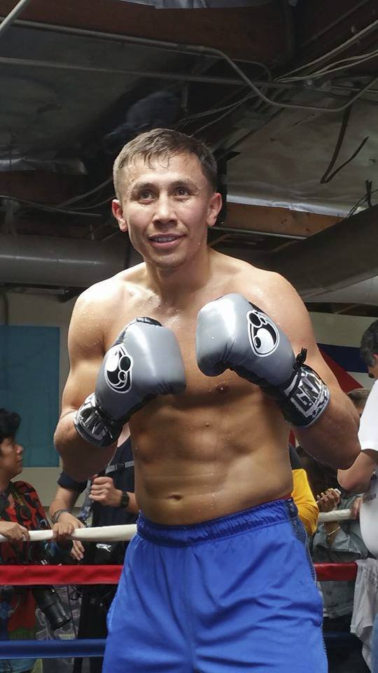 Gennady Golovkin (alias GGG) během tréninku