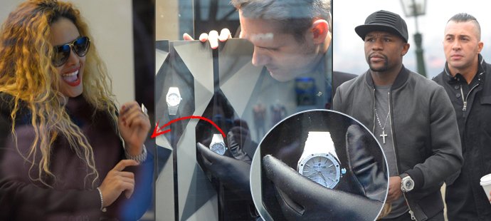 Boxerovi Floydu Mayweatherovi je jedno, kolik utratí. V Praze koupil své milé hodinky za 1,5 milionu korun.