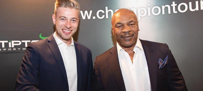 Bývalý generální ředitel 1. FK Petr Větrovský a boxerská legenda Mike Tyson