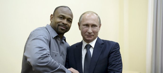 Nyní už ruský boxer Roy Jones se osobně setkal s prezidentem Vladimirem Putinem