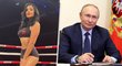 Krásná »ring girl« Jiselle Arianneová vyzývá Vladimira Putina na souboj.