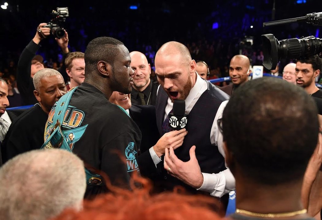 Zmlátím tě třeba na zahradě, slyšel Deontay Wilder od Tysona Furyho